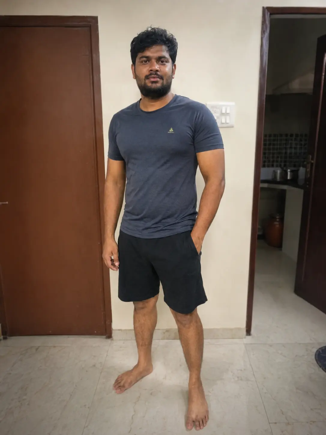 Dinesh after training